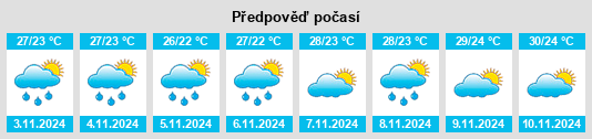 Weather outlook for the place Cristinápolis na WeatherSunshine.com