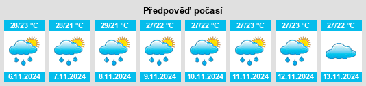 Weather outlook for the place Pedro Santana na WeatherSunshine.com