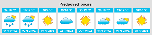 Weather outlook for the place Starbuck na WeatherSunshine.com