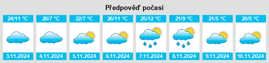 Weather outlook for the place Lidster na WeatherSunshine.com