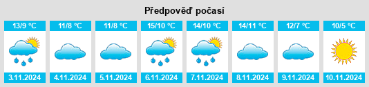 Weather outlook for the place Prescot na WeatherSunshine.com